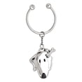 thumbnail image 1 of Walking Dog with Bone Keyring, 1 of 1