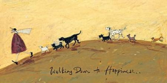 Walking Down To Happiness Canvas Art - Sam Toft (10 x 20)
