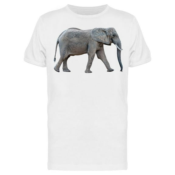 Walking Elephant,profile T-Shirt Men -Image by Shutterstock, Male x-Large