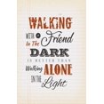thumbnail image 1 of Walking with a friend in the dark is better than walking alone in the light: Notebook graph paper 120 pages 6x9 perfect as math book, sketchbook, workbook and diary evangelics, katholics and other bel, 1 of 1