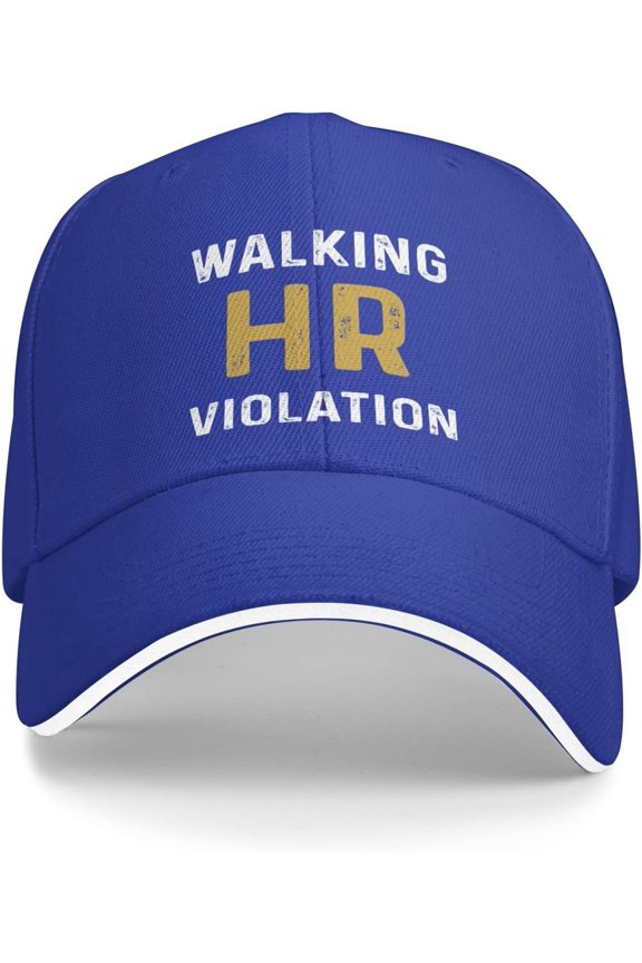 Walking Hr Violation Hat for Men Baseball Hat Adjustable Hat