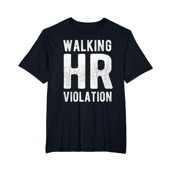 Walking Hr Violation Vintage HR Quotes Funny Human Resources T-Shirt