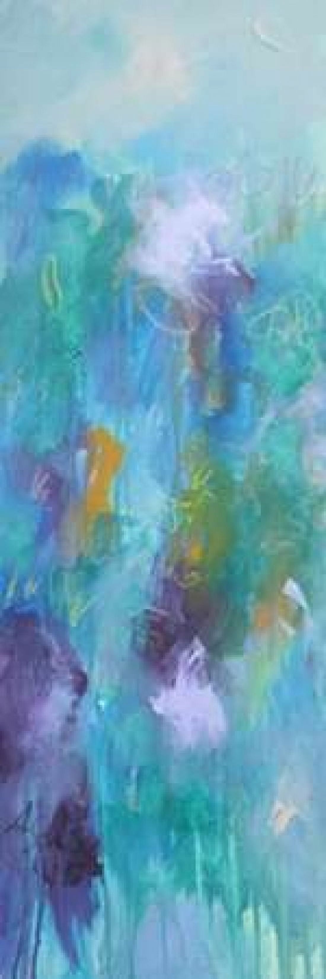 Walking In Colors Two Canvas Art - Anna Schueler (12 x 36)