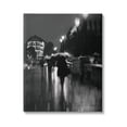 thumbnail image 1 of Walking In Rain Urban Buildings Town & City Photograph Gallery Wrapped Canvas Print Wall Art, 1 of 7