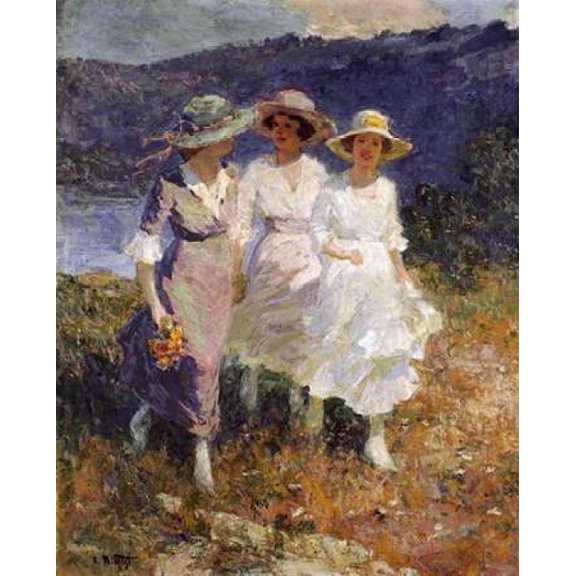 Walking In The Hills Poster Print by Edward Henry Potthast