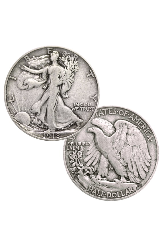 Walking Liberty Half Dollar Coin 90%Silver VG/F Condition Circulated Random Date