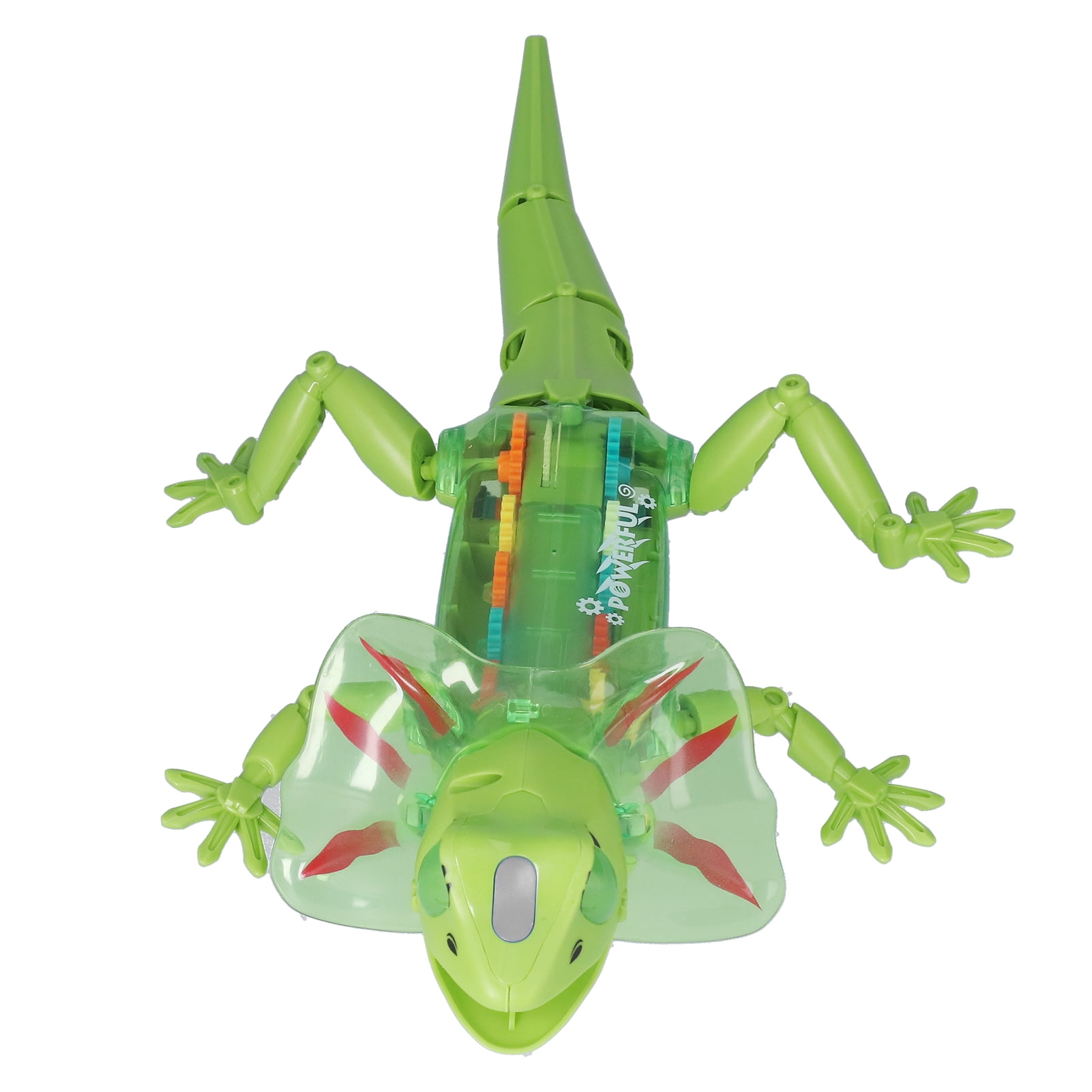 Walking Lizard Model, Music Electric Lizard Toy Tansparent Back For