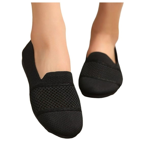 Walking Loafers for Women Comfort Breathable Mesh Slip on Penny Loafer Casual Driving Flats Shoes