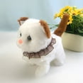 thumbnail image 1 of ​Walking Meowing Kitty Stuffed Animal - Interactive Mini Cat Toy w/ Wagging Tail (7.8in) Motor Skill Development Gift​​ Brown, 1 of 6