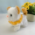 thumbnail image 1 of ​Walking Meowing Kitty Stuffed Animal - Interactive Mini Cat Toy w/ Wagging Tail (7.8in) Motor Skill Development Gift​​ Yellow, 1 of 6