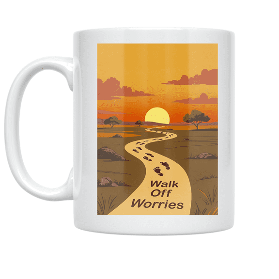 Walking Motivation Quotes - Wellness Enthusiast - 11 oz Ceramic Coffee Mug