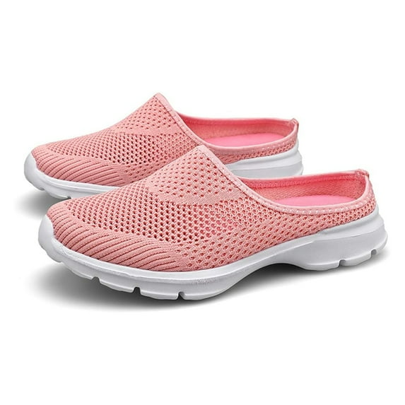 Walking Mules Slip on Sandals for Women Men Summer Unisex Breathable Mesh Backless Driving Sneakers