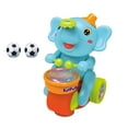 thumbnail image 1 of Walking Musical Elephant Toy Car with LED Lights and Sounds Toy for Early Development Motor Skills Learning Gift(Blue-B), 1 of 6
