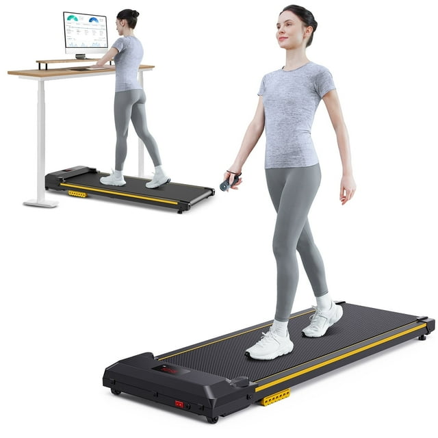 Walking Pad 2 in 1 Under Desks Treadmill with Remote Control Mini Portable Treadmill for Home Office