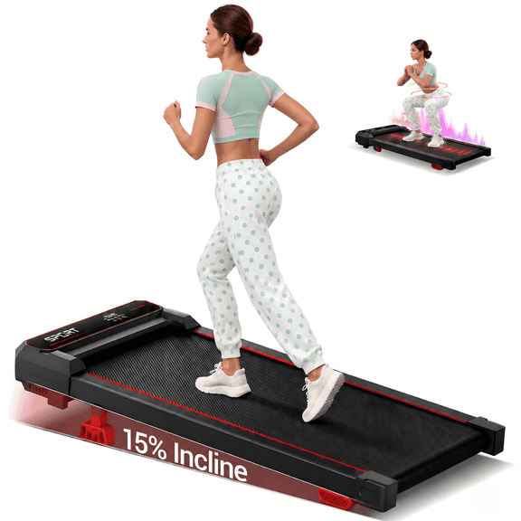 Walking Pad with 3 Vibration Levels for Recovery, Foldable Vibration Plate Treadmill for Home, APP Connected Walking Treadmill with LED Display, 265 LBS Capacity