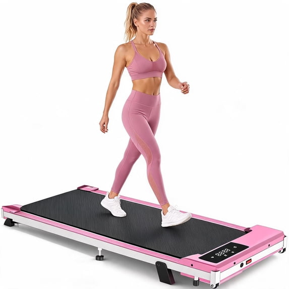 Walking Pad with 6% Incline, 3.0HP Under Desk Treadmill for Home Office, 300 lbs Capacity Portable Running Walking Machine, Slim Compact Motorized Electric Treadmill