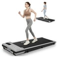 thumbnail image 1 of Walking Pad Under Desk Treadmill with Incline, 2.5HP Quiet Portable Electric Treadmills for Home 300 lbs Weight Capacity, 3 in 1 Compact Running Machine with Control and LED Display Silver Gray, 1 of 7