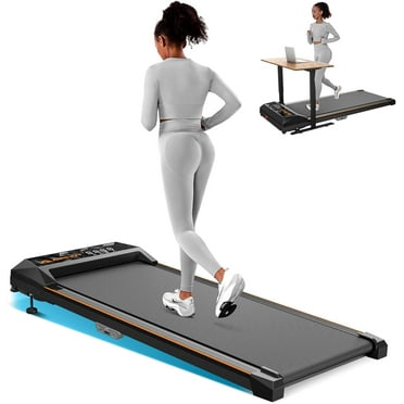 Yagud Walking Pad Under Desk Treadmill With Incline, Portable Small Treadmills For Home With Remote Control, Walking Pad Treadmill With Manual Incline, LED Display, 265LBS Weight Capacity