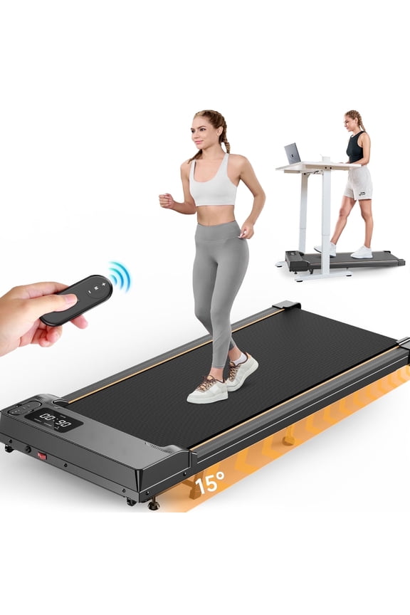 Walking Pad with Incline,Patbrela 2.5 HP Under Desk Treadmill Small with LED Display &Remote Control,4 in 1 Incline Walking Pad 300 Lbs Portable Treadmill for Home Office