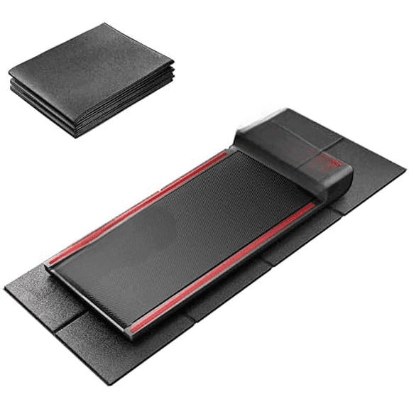 Walking Pad Mat 26 x 60, 1/4 Thick Floor Mat for Under Desk Treadmill for Carpet & Hardwood, Shock Absorption Protector for Small Mini Treadmill, Waterproof & Anti-Slip, Heavy-Duty