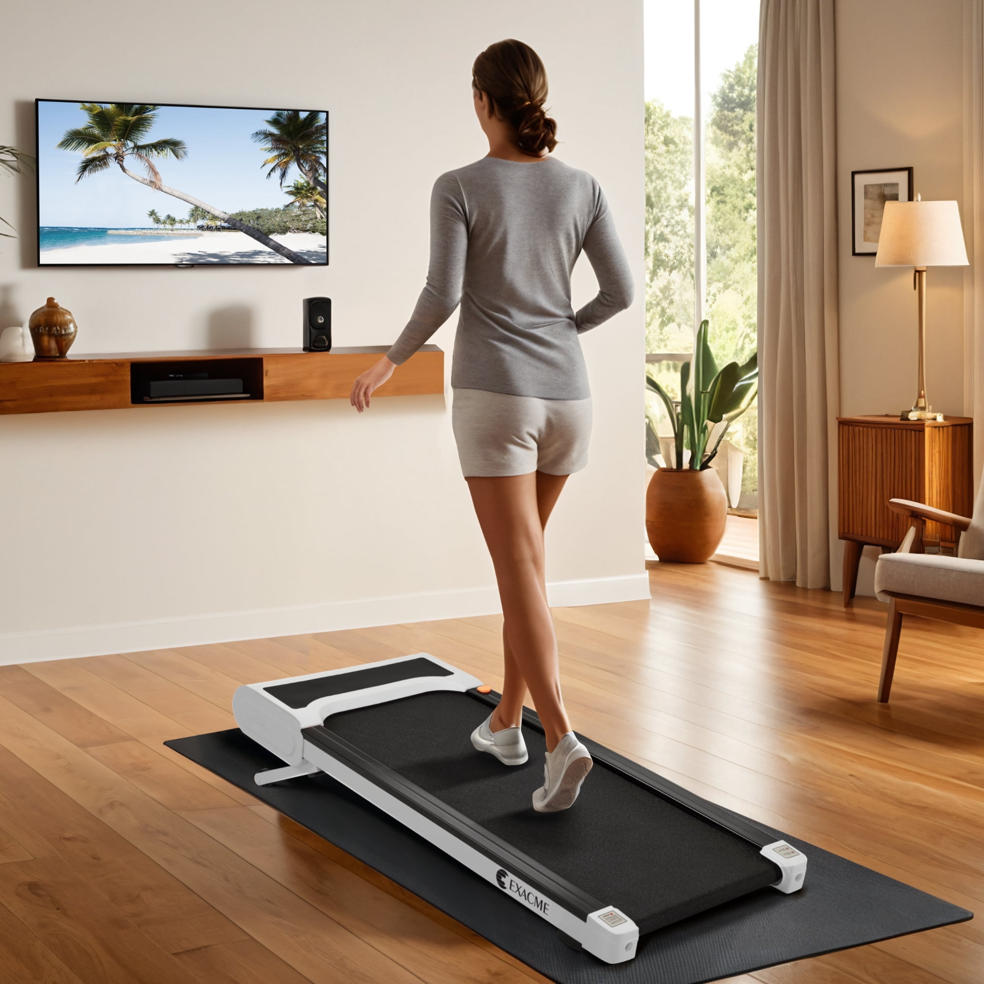 Walking Pad Treadmill with 12% Auto Incline, 4 in 1 Under Desk Treadmill for Home Office, 2.25HP Portable Walking Treadmil with 265 lbs Capacity, Remote Control, TM2117