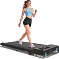 thumbnail image 1 of Kismom Walking Pad with 6% Incline,3.0HP Under Desk Treadmill for Home Office, Mini Portable Walking Running Machine Slim Compact Motorized Electric Treadmill with 300 lbs Capacity, 1 of 6
