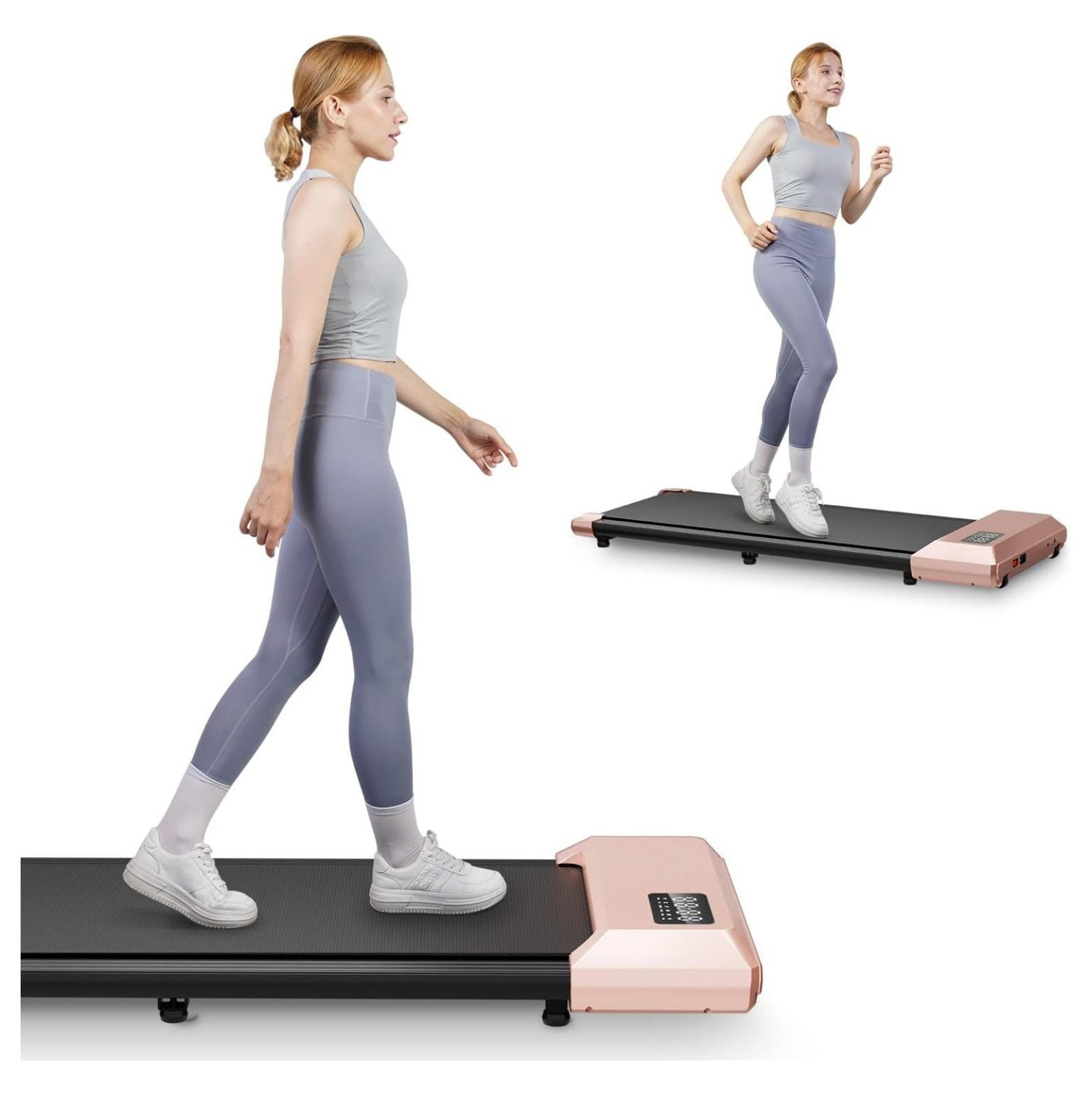 Walking Pad Treadmill，2024 Upgraded Under Desk Treadmill,Compact ...