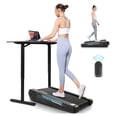 thumbnail image 1 of Walking Pad Treadmill with 5% Incline, 2.5HP Smallest Under Desk Treadmill for Home Office, Compact Walking Treadmill 300lbs Weight Capacity/ Control/Lighting Design Light Black, 1 of 7