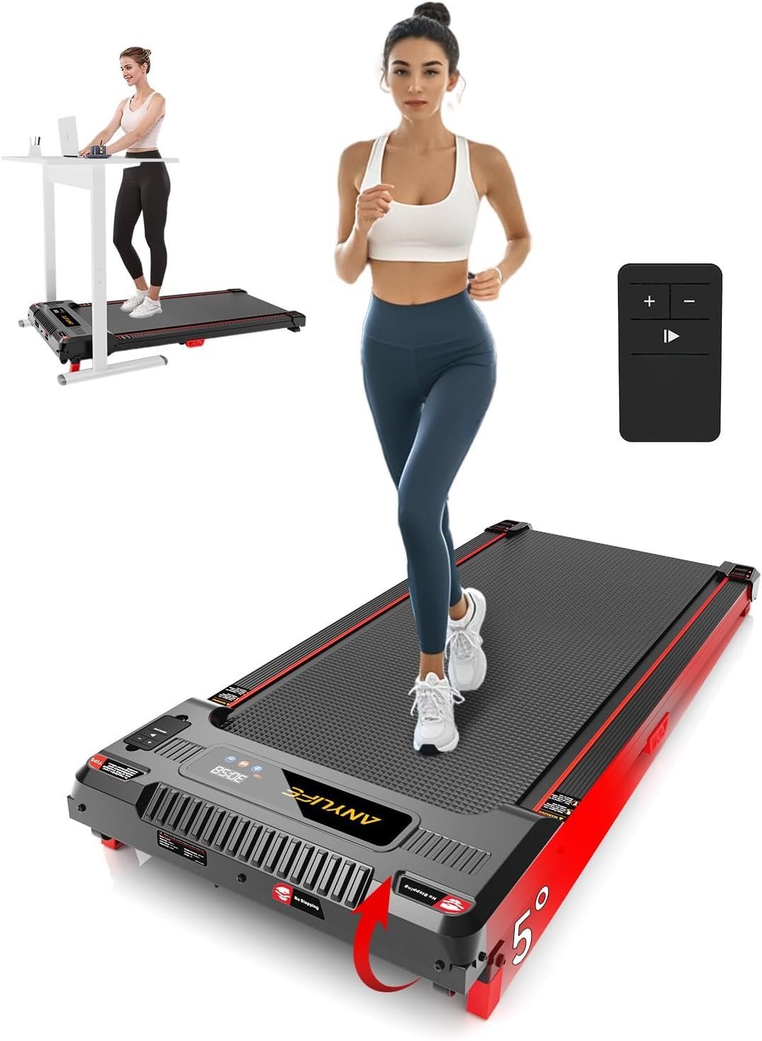 Walking Pad Treadmill, Incline Walking Pads Under Desk 330lb Capacity ...