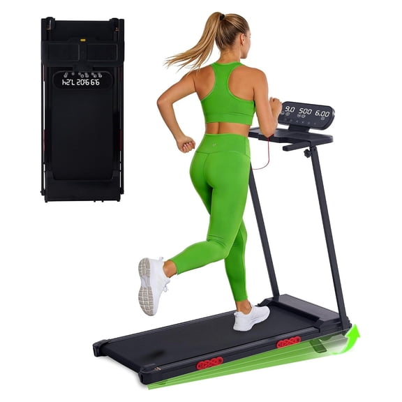 Walking Pad Treadmill with Handle Bar Incline for Home
