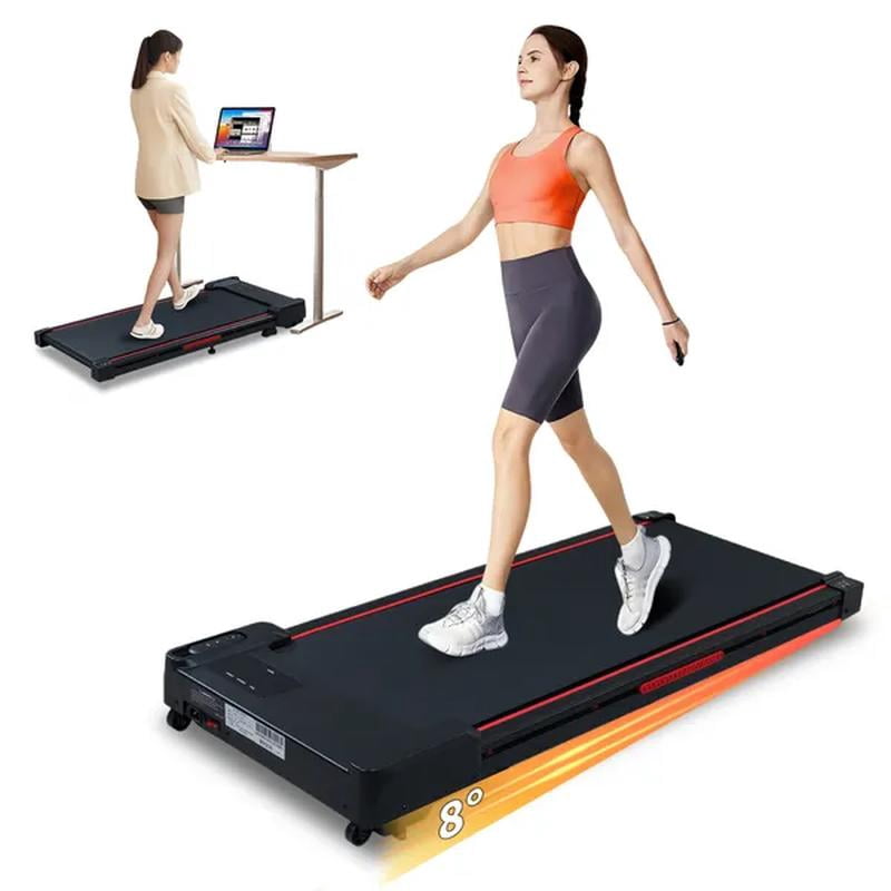 OWLSKY Walking Pad & App, 2 In 1 Under Desk Treadmill For Home & Office, 4.0HP Quiet Mini Treadmill Max 400lbs With Remote Control & LED Display, Compact Tapis Roulant
