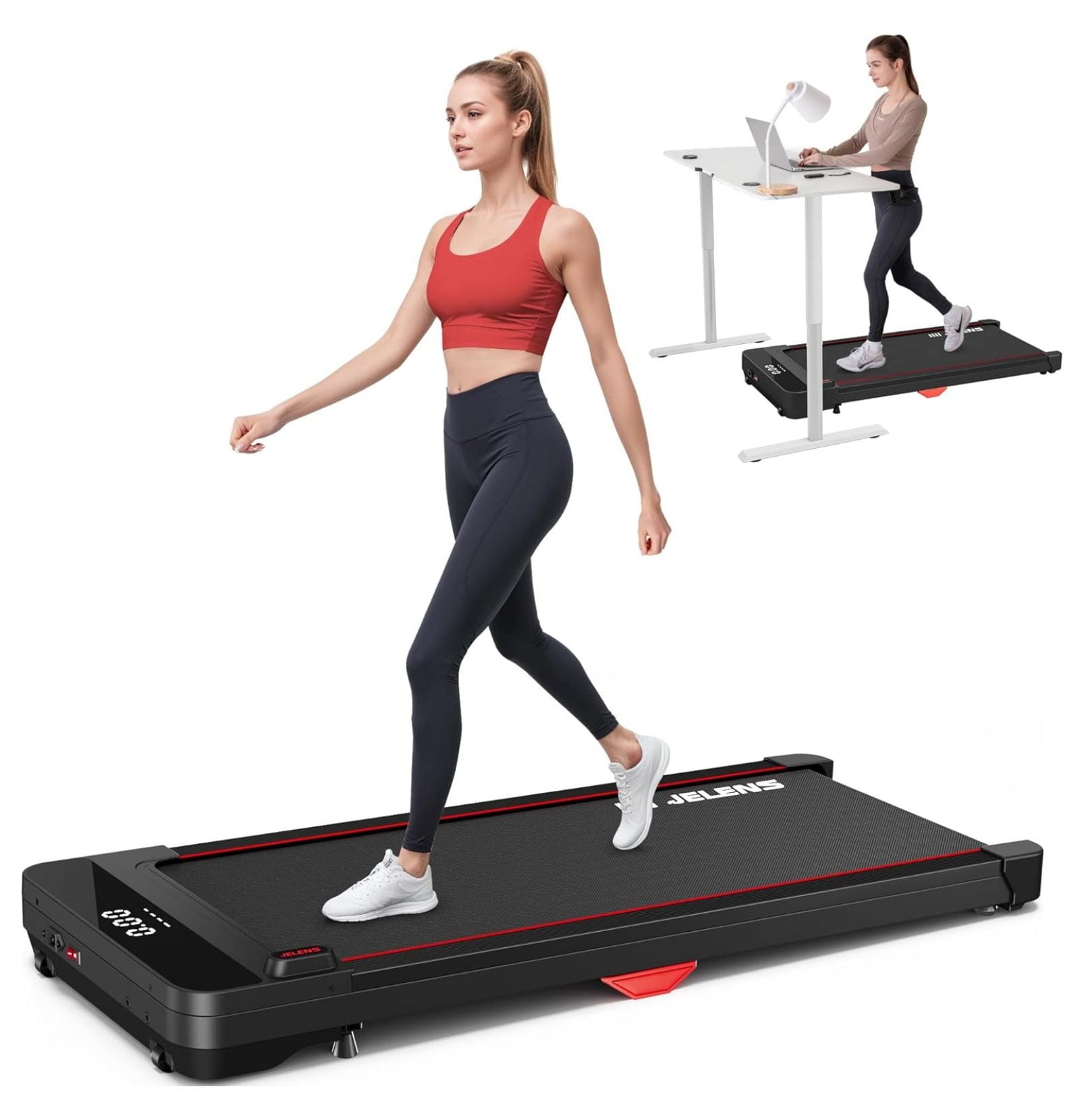 Walking Pad, Under Desk Treadmill, 2.5HP Portable Treadmills for Home