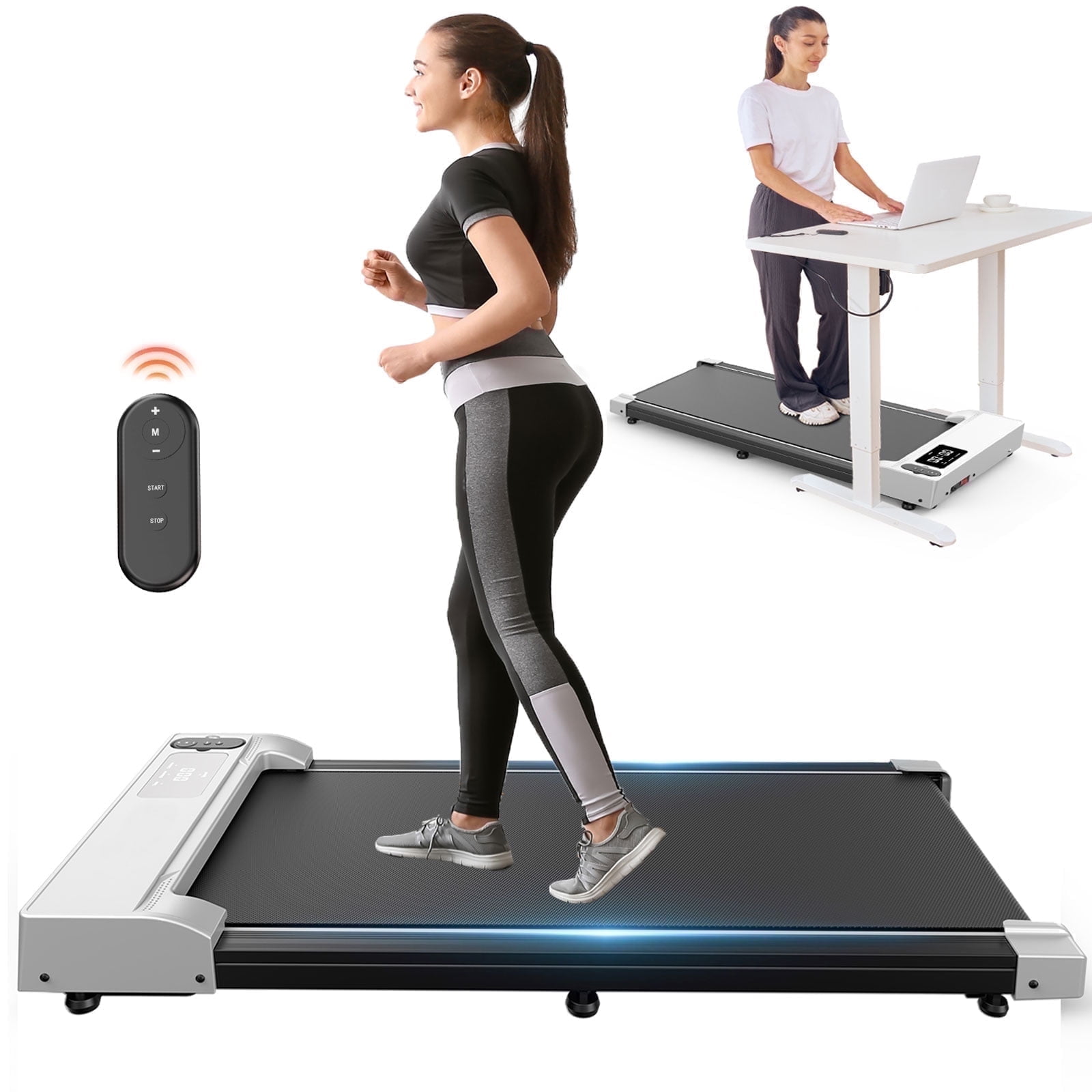 Walmart Black Friday Deals 2025 Patbrela Walking Pad Treadmill, 3-in-1 Under Desk Treadmill, 2.5HP Motor, LED Display, 300 lbs Capacity