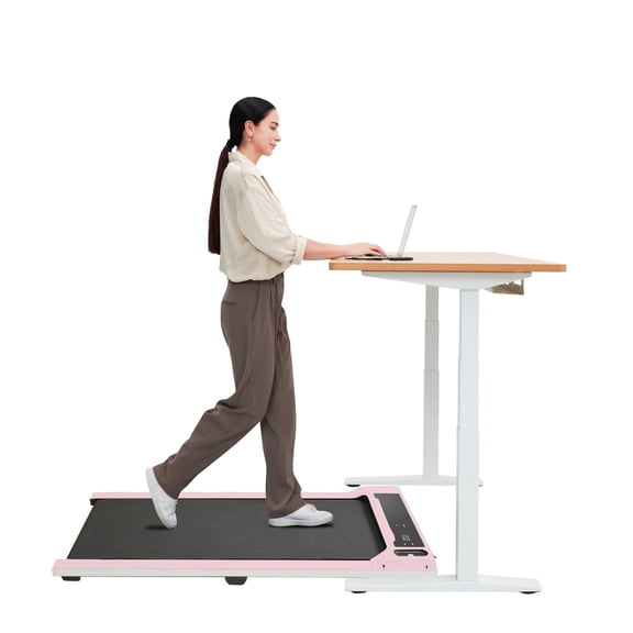 Walking Pad Under Desk Treadmill，Portable Small Treadmills for Home and Office，Super Quiet Motorized Walking Jogging Running Machine with Control