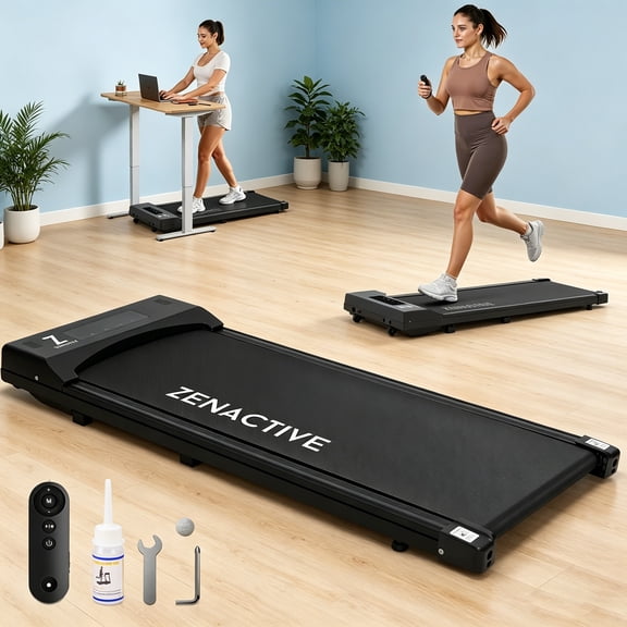 Walking Pad, Under Desk Treadmill, Walking Treadmill 2 in 1 for Home/Office with Remote Control, Portable Treadmill ,Black