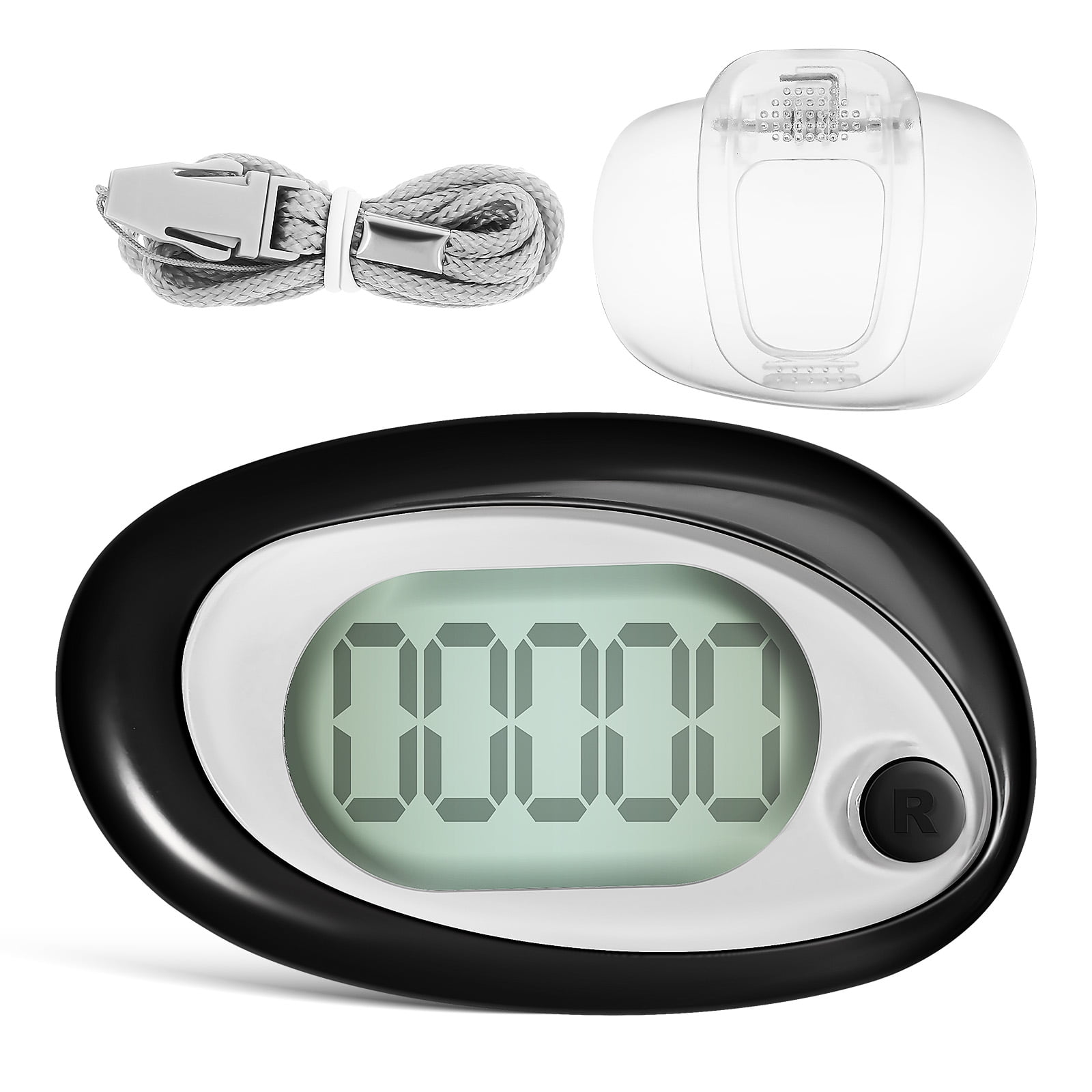 Walking Pedometer Lanyard Pedometer Portable Step Counter Walking Step ...