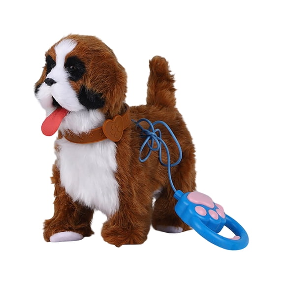 Walking Plush Electric Dog Toy With Remote Control, Realistic Simulation Plush Dog For Teens & S, Interactive Walking Toy Dog For Indoor Outdoor Play