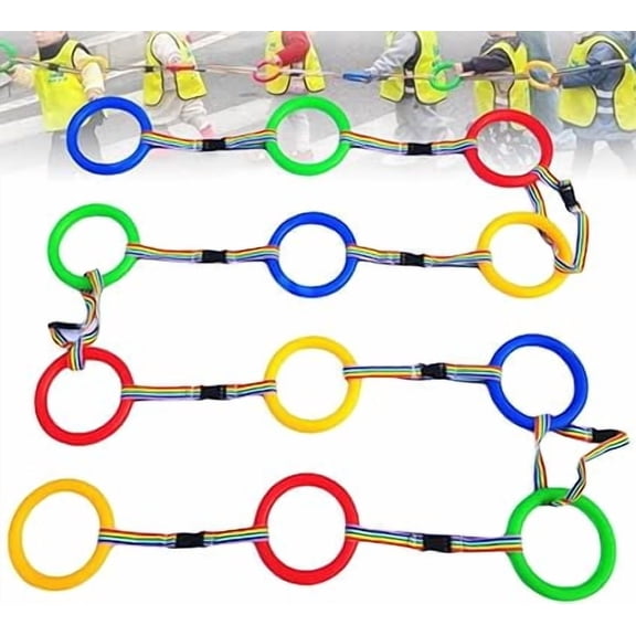 Walking Rope with Plastic Handles, Anti-Lost Safety Leash for Outdoor Activities, Daycare & Travel(RL 12 PCS)