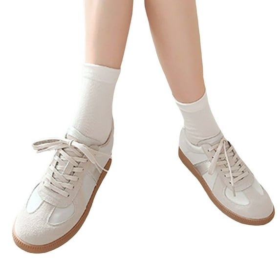 Walking Running Tennis Shoes for Women with Hidden Wedges Comfort Casual Fall Flats Low Top Fashion Sneakers