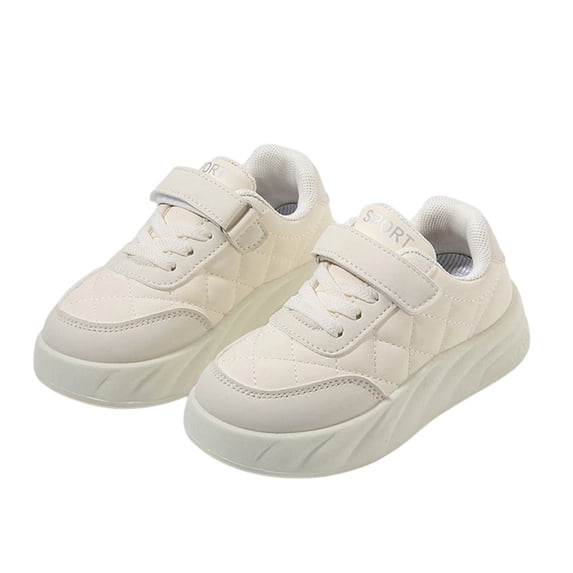 Walking Sandals Boys Girls Faux Leather Anti-Slip Adjustable Buckle Comfortable Beach Sandals Open Toe Low Heel Beige 12(29)