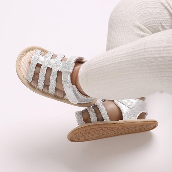 Walking Shoes For Babies Baby Summer New Toddler Sandals Outside Wear Non-Slip Breathable Sweat Proof Infant Sandals Baby Slip On Shoes