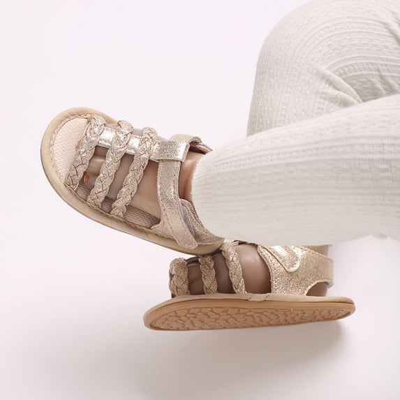 Walking Shoes For Babies Baby Summer New Toddler Sandals Outside Wear Non-Slip Breathable Sweat Proof Infant Sandals Baby Slip On Shoes