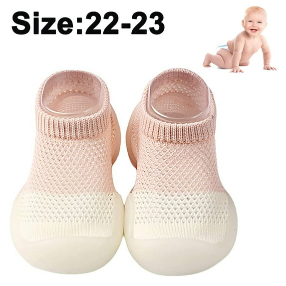 Walking Shoes Knit Toddler Infant Girls Boys Slip-on Outdoor Sneakers