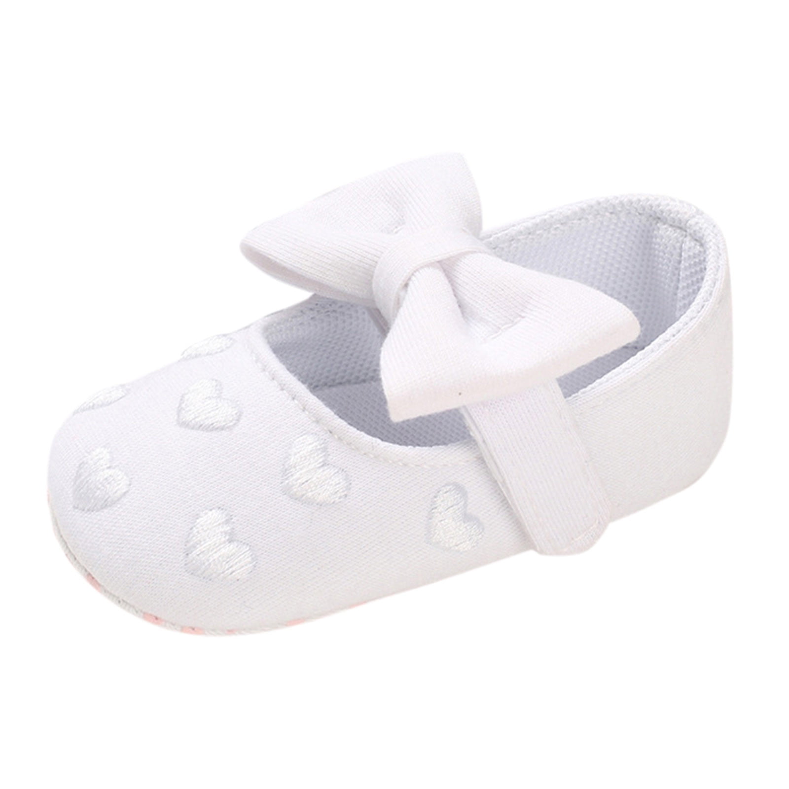 Walking Shoes for Babies Size 6-9 Months Newborn Heart Print Bowknot ...