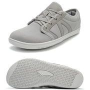 Wide Toe Box Barefoot Shoes Minimalist Mesh Tennis Shoes Zero Drop Casual Sneakers for Men 10 Wide,Gray