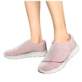 thumbnail image 1 of Walking Shoes for Women Lightweight Mesh Hook and Loop Casual Round Toe Soft Sole Workout Gym Athletic Shoes Pink Size 7.5, 1 of 6