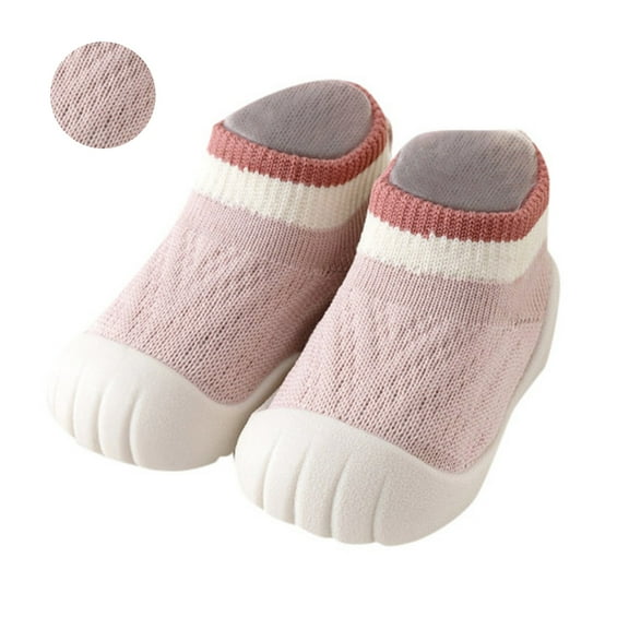 Walking Shoes with Soft Rubber Soles Sneakers Rubber Sole Slipper for Infant Boys Girls Toddler Sneakers Spring Baby Home Floor