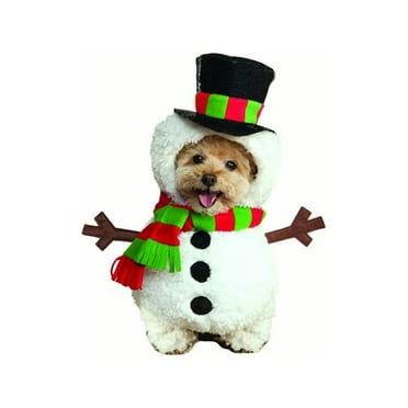 Rubies Snowman Walking Pet Costume for Dogs or Cats, Large