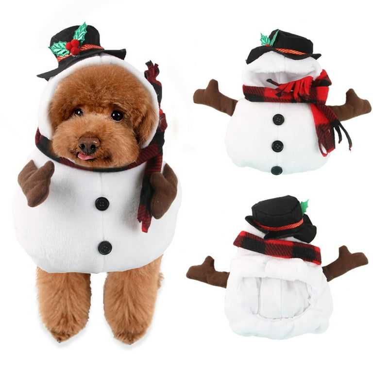 Walking Snowman Pet Costume Walking Snowman Pet Costume