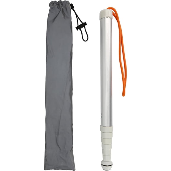 Walking Stick for Blind Telescopic Cane with Storage Bag,49" Extented Anti Slip Shockproof Folding Reflective Retractable Telescoping Prop Gadgets Items for Seeing Eye Vision Visually Impaired People